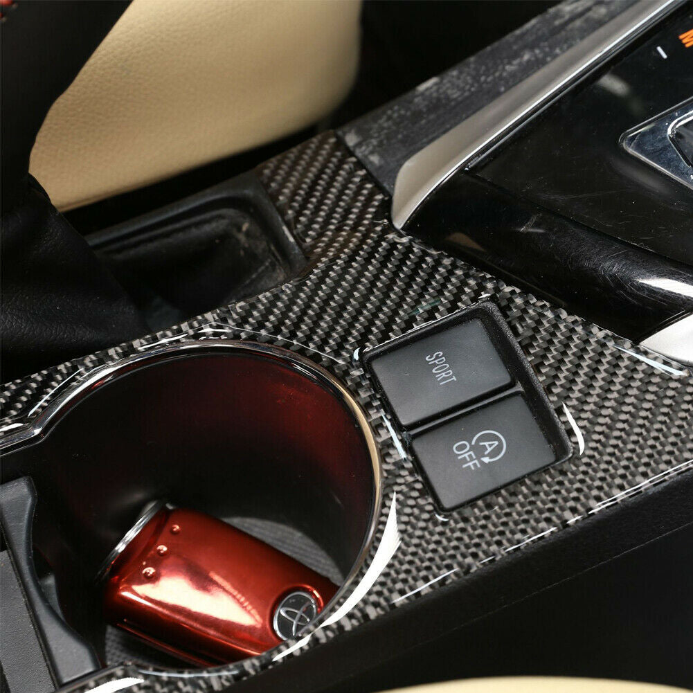for Toyota for Corolla 2014-18 Carbon Fiber Beverage Holder - Interior Decor Sticker-A Q