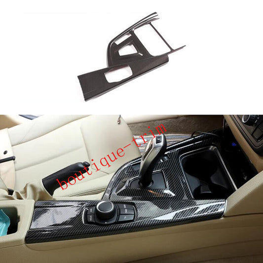 Carbon Fiber ABS Center Console Gear Shift Cover For 3 4 F30 GT 13-19 n