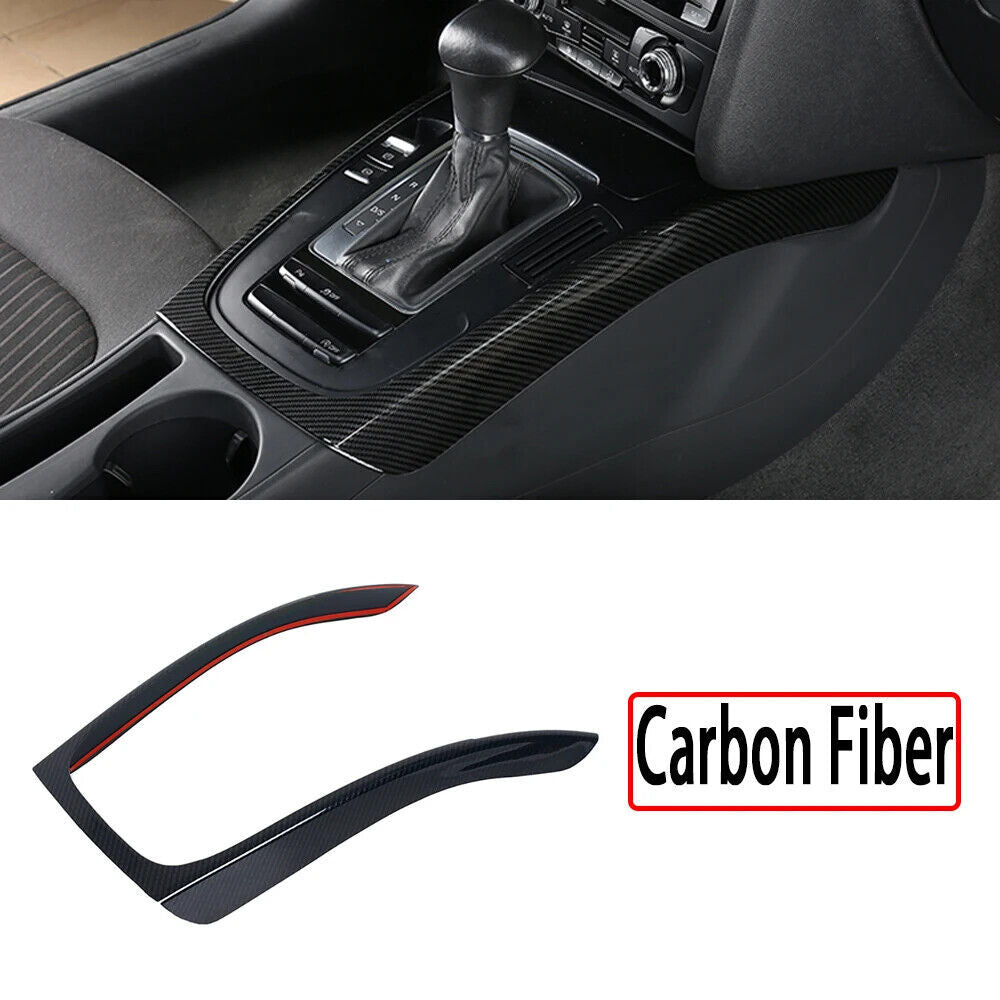 for Audi A4 B8 2009-2016 Modified Carbon Fiber Center Console Gear Shift Frame