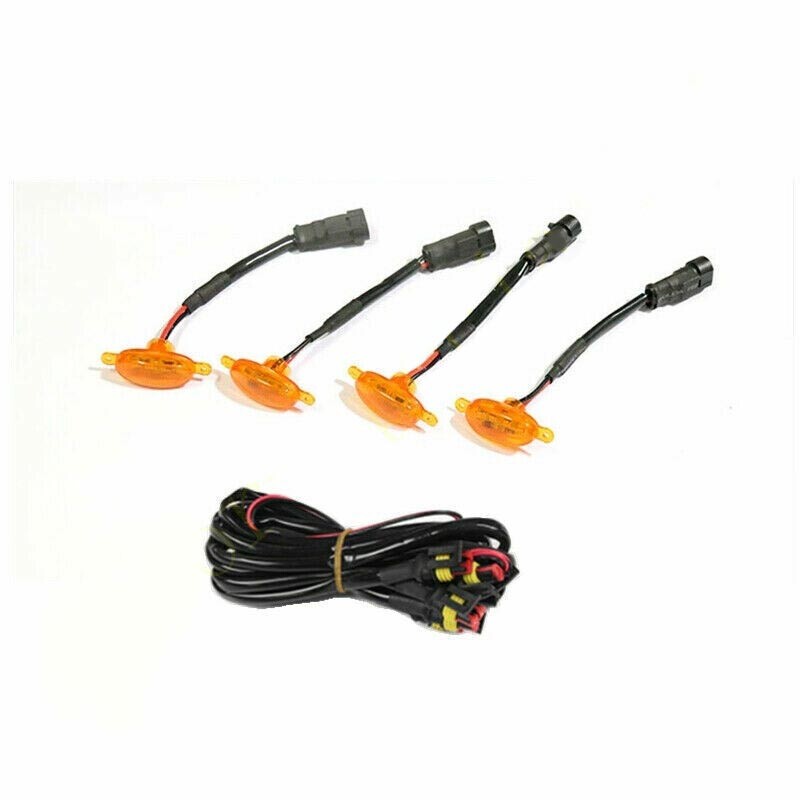 4 Piece Set White Red Car Door Window Protection Carbon Fiber Leather Sticker For Off Road- v