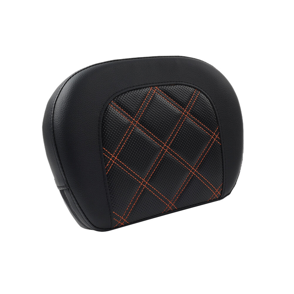 Rear Black Passenger Sissy Bar Backrest Pad for Harley Street Glide FLHX FLHXS