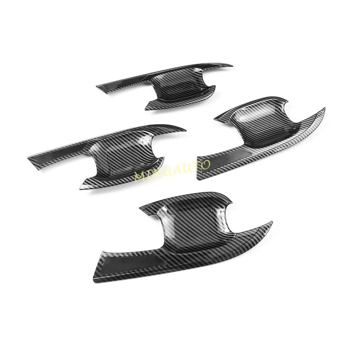 For Sentra 2020-22 ABS Carbon Fiber Interior Door Handle Bowl Cover Trim v