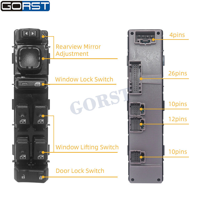 15883323 Master Power Window Switch for Silverado for GMC 1500/2500/3500 v