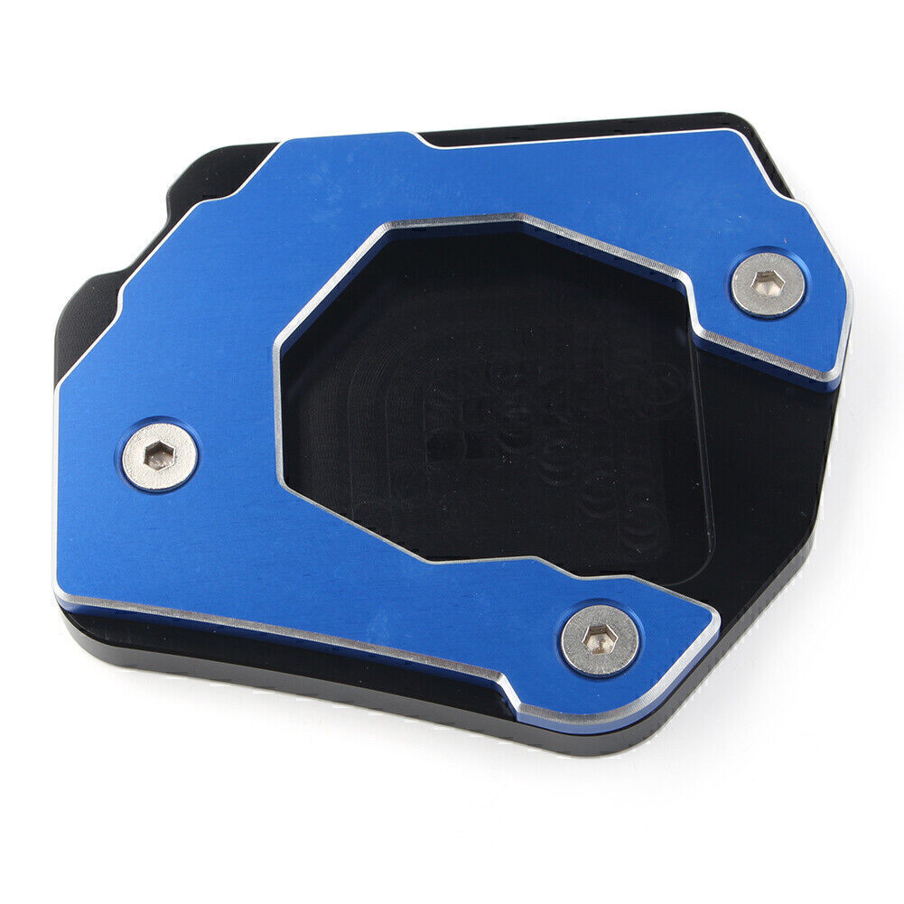 CNC Kickstand Foot Side Stand Extension Plate Pad for BMW F800 GS/ADV 15-17 Blue Q