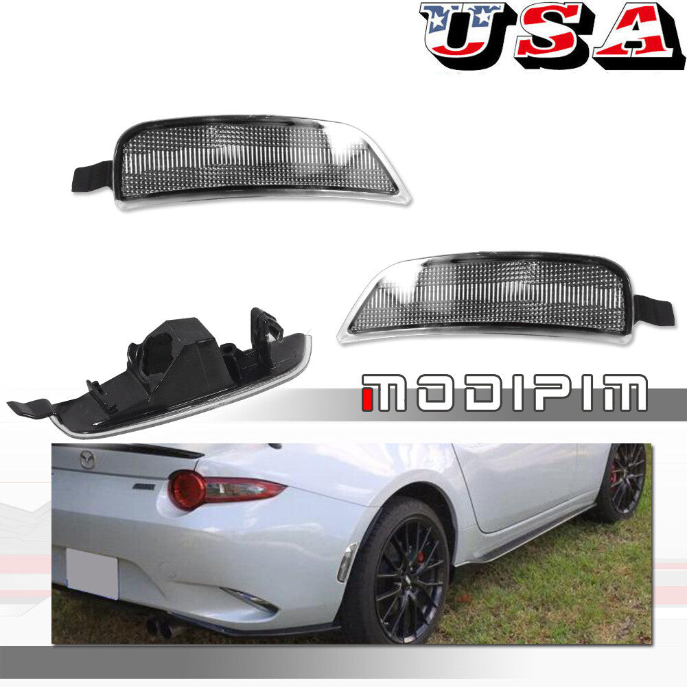 2 Piece Clear Lens Rear Side Marker Light Housing Kit for 2016 - 2023 for Mazda MX-5 Miata - v
