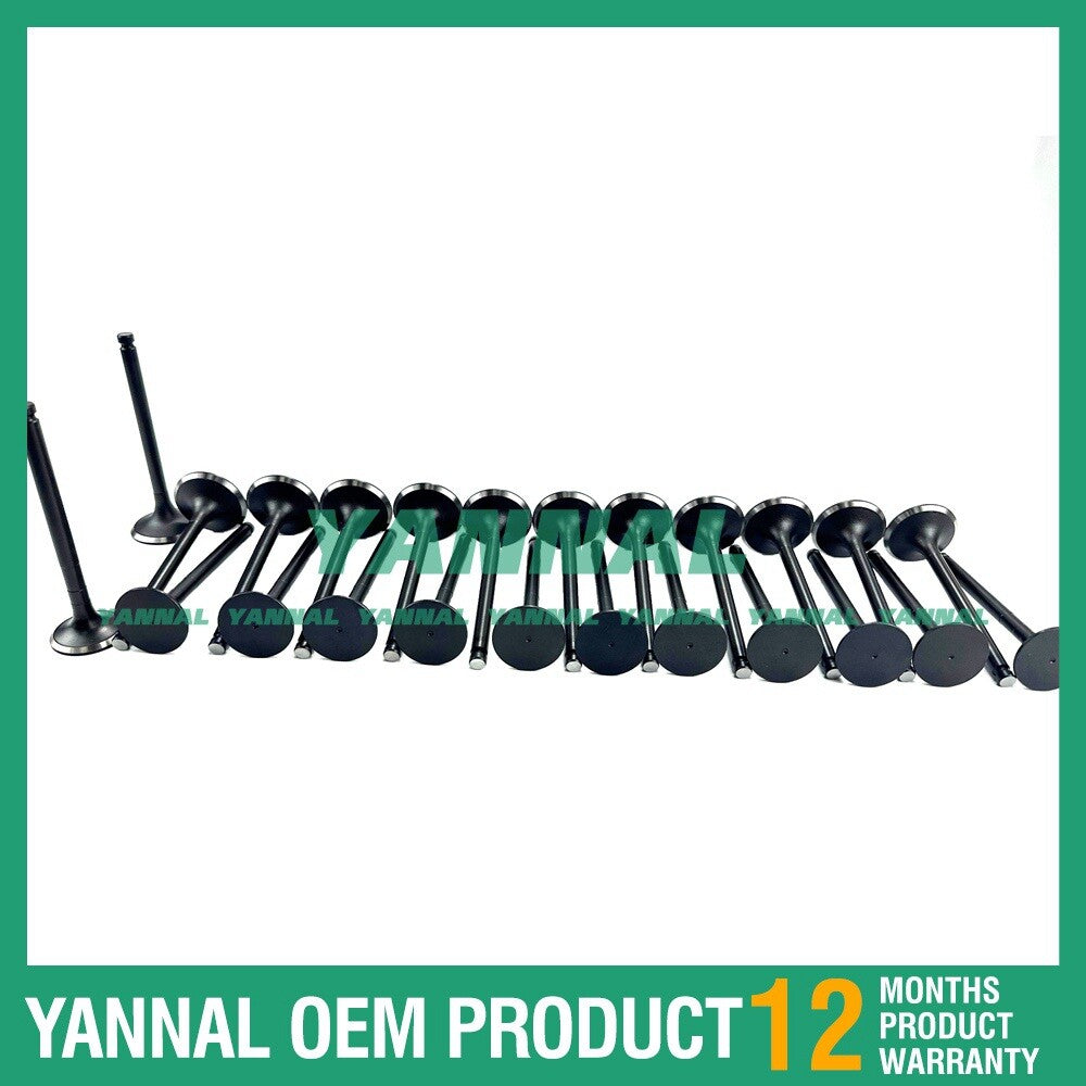 New N14 intake and exhaust valve kit for Komatsu PC600LC-6 excavators