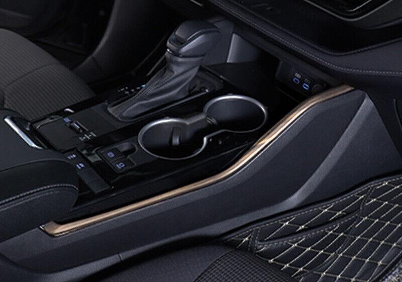 Matte Wood Grain Interior Door Armrest Strip Trim for Toyota Highlander 2020-23