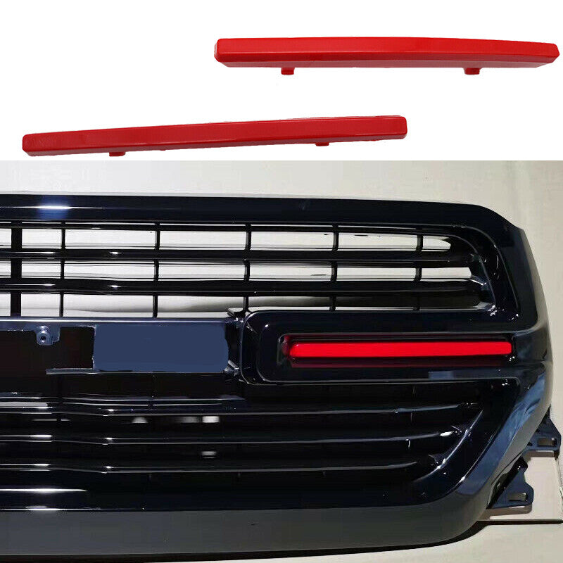 Red Grille Insert Front Grill Cover Fit for for Dodge for Ram 1500 2019-2021 v