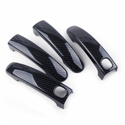 Carbon Fiber Style Door Handle Cover Trim Accessories For Focus 2012-2018 n
