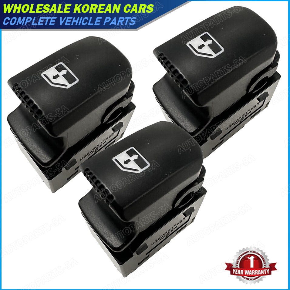 3pcs for Hyundai Santa Fe CM 2007-2011 Passenger Power Window Switch 93580-2B000