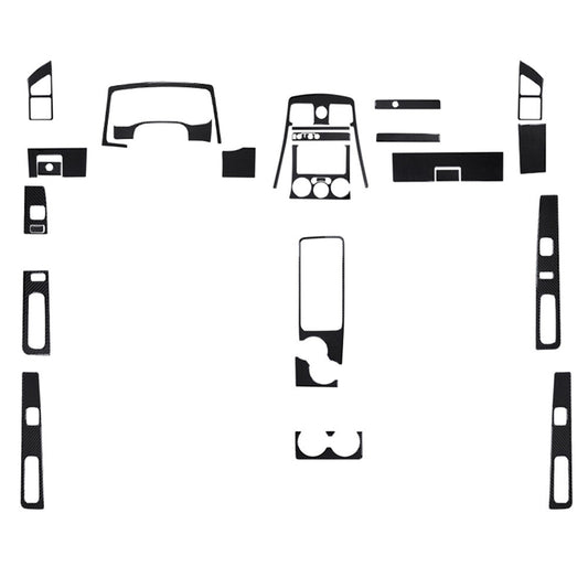 27Pcs Carbon Fiber 4Door Dash Cover Trim Kit For Colorado 2004-12/ for Canyon 2005-12