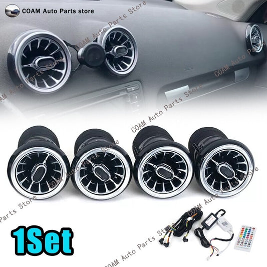 4-Pack for Audi A3 8P 2004-2011 LED Front Dashboard Air Vent Sockets