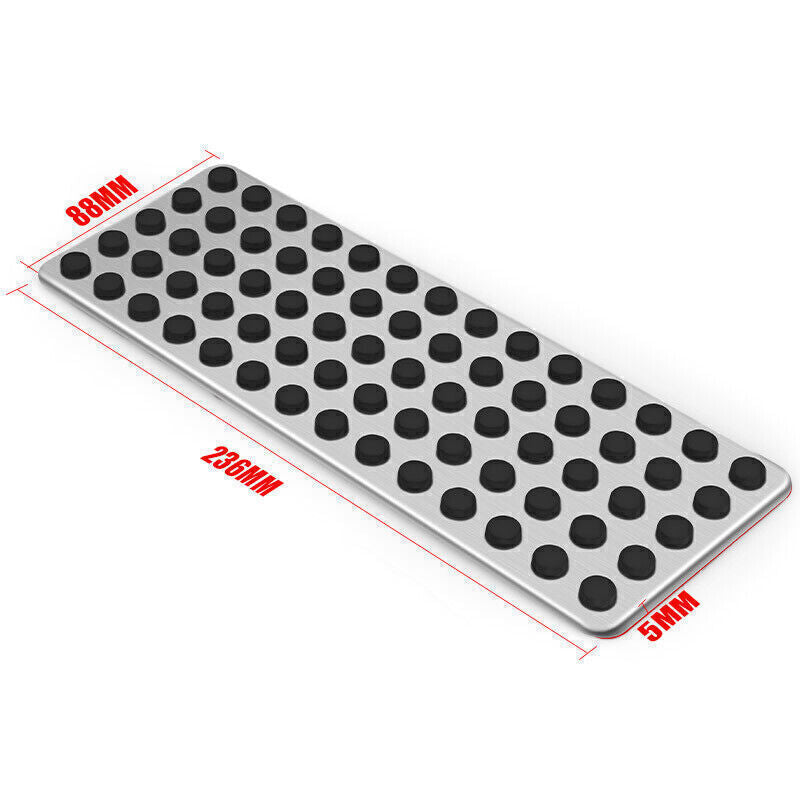 1x Non-slip Foot Rest Plate No Drill Footrest Pedal Pad Cover for Mercedes-Benz