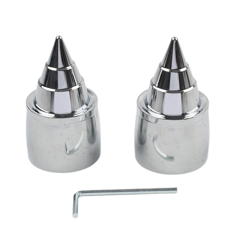Front Axle Cap Nut Covers for Harley Touring 2000-2007 Dyna 2004-2007
