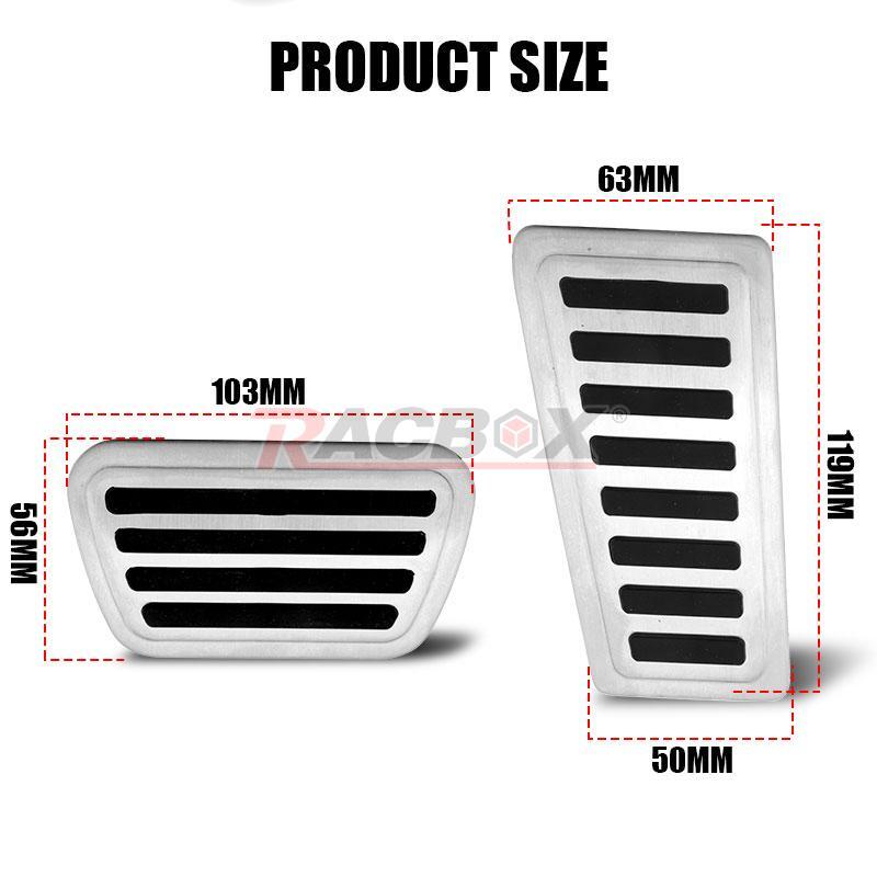 Steel Foot Brake Gas Pedal Pad Cover Fits For 2019-2021 for Dodge for Ram 1500 2500 3500