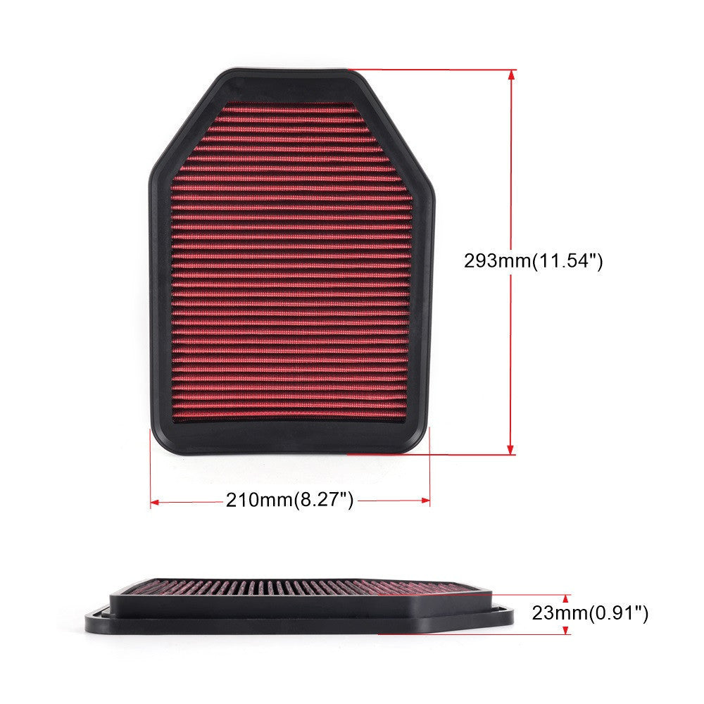 Replacement Air Filter 33-2364 Fit for Jeep for Wrangler 2007-2018 V6 3.0L 3.6L