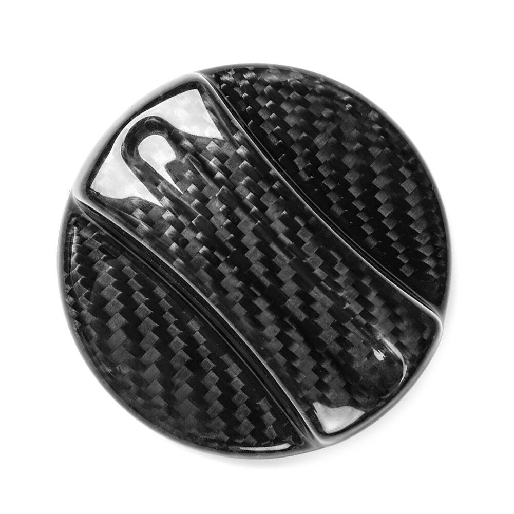 Fuel Tank Oil Gas Cap Cover 1PC for BMW All Models Carbon Fiber Black