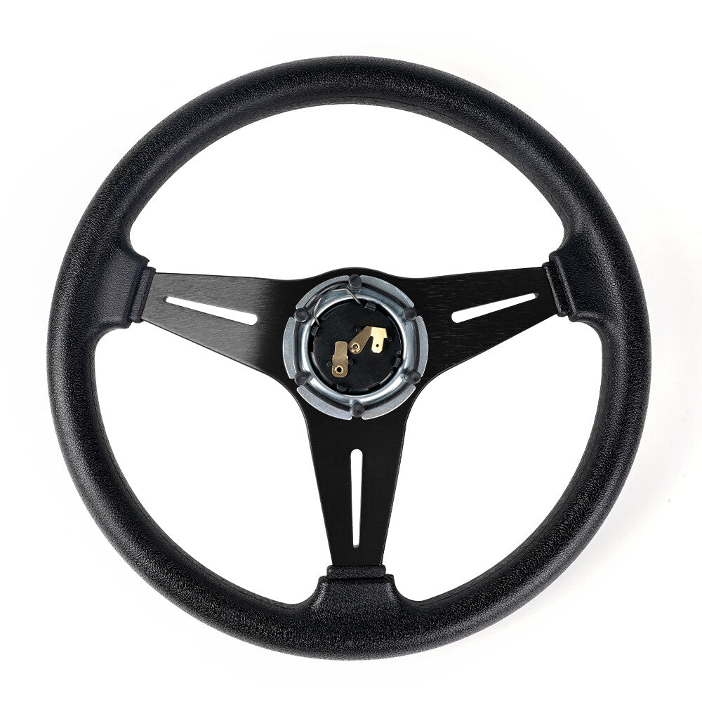 Universal 13.4x2.36 Racing Steering Wheel Aluminum Drifting Deep Dish Black