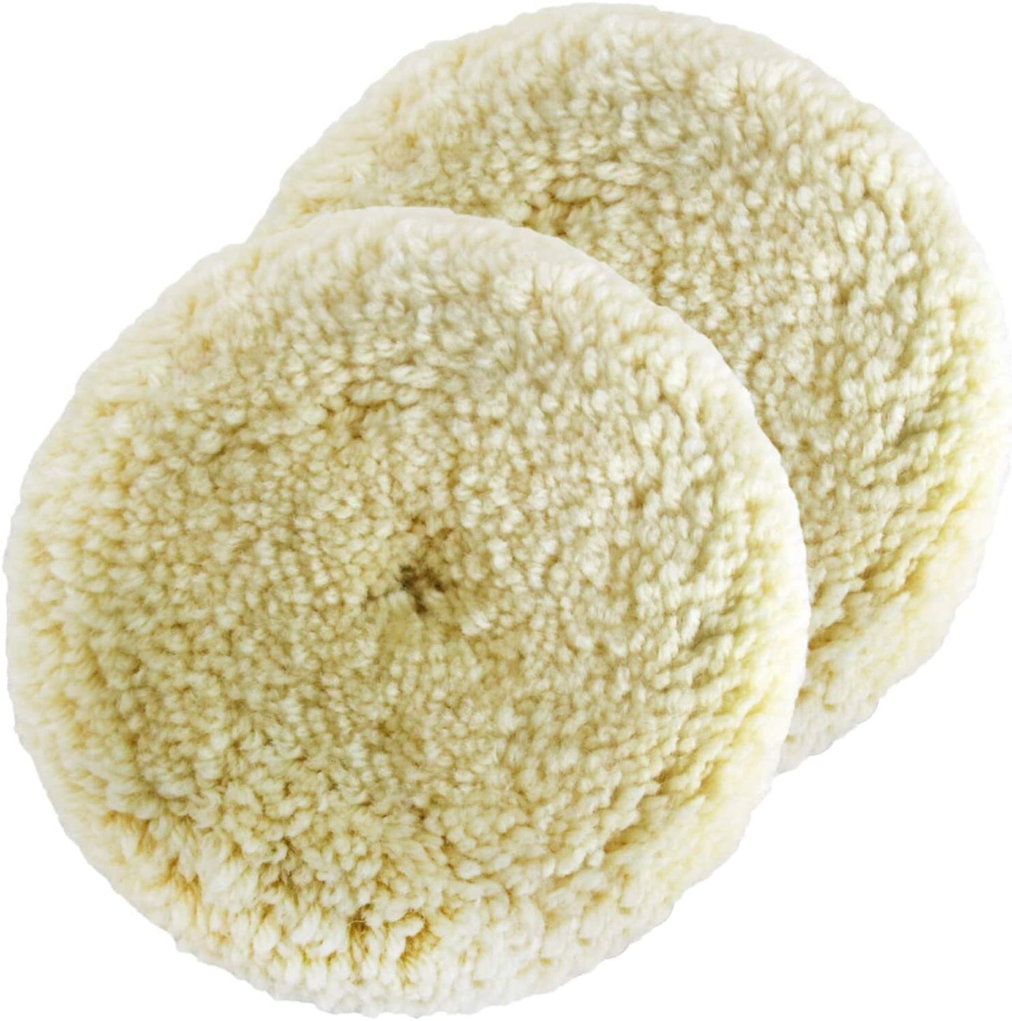 Wool Pad Polishing 3-in-7 inch 100% Natural Wool Hook and Loop for Composite Cutting Pads