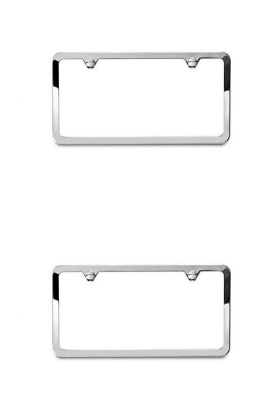 2. Car license plate frame cover cap, rear trunk ultra-thin chrome plating suitable for Kia and for Lexus