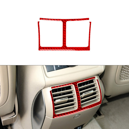 Red Carbon Fiber Gear Selector Rotary Shifter Cover Trim for Dodge Durango 14-20 v