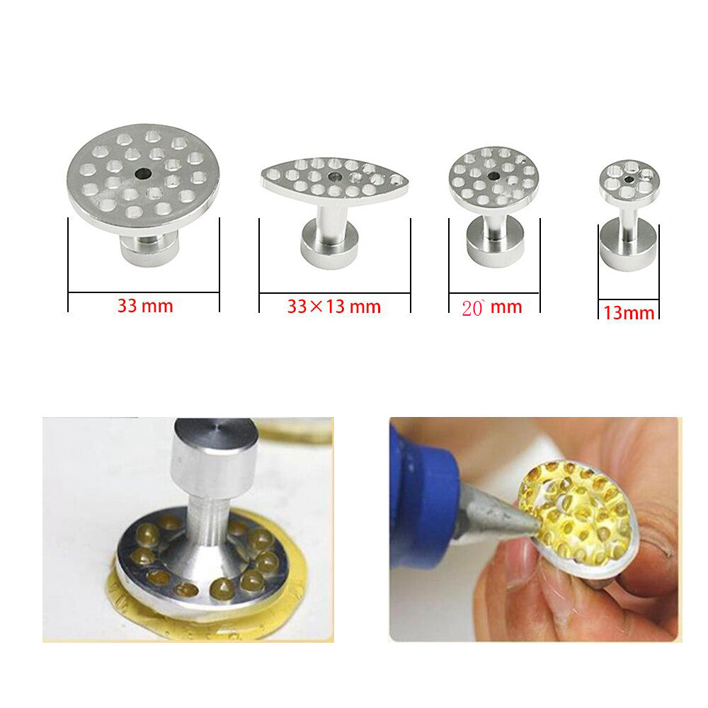 PDR - Aluminum Metal Glue Puller Tabs 8pcs, Paintless Dent Removal Tools v