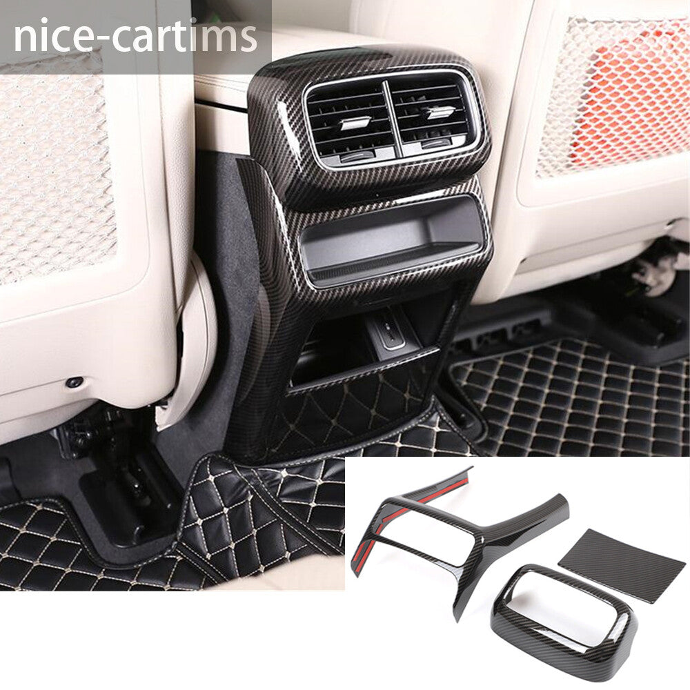Carbon ABS Rear Air Vent Outlet Panel Cover for Mercedes-Benz GLE Class W167 20+
