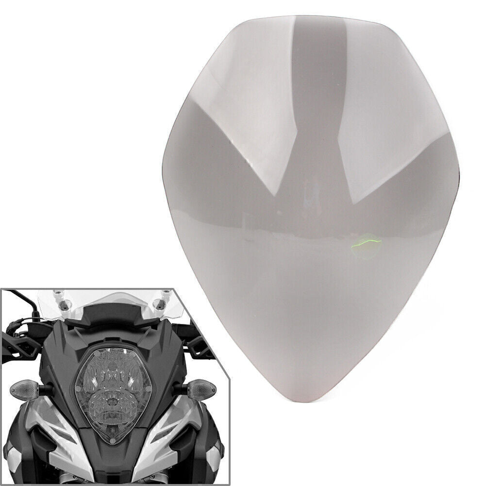 Headlight Cover Shield Lens Protector Smoke for Suzuki V-Strom DL650/1000 17-19 Q