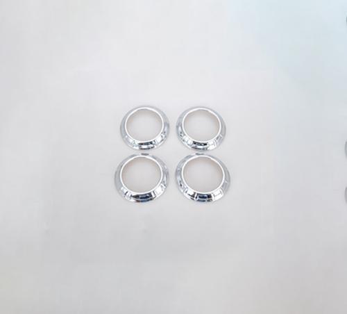 For 2007-10 for Jeep for Wrangler JK Chrome Air Conditioning Outlet Vent Ring Trim 4pcs