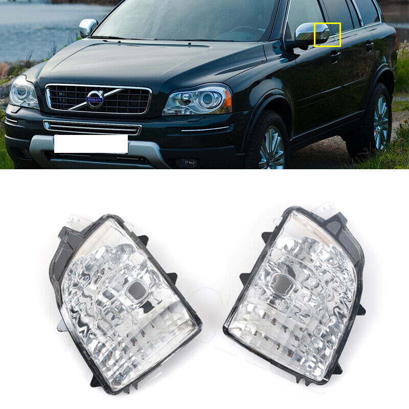 Pair for Volvo XC90 2007-2014 Door RearView Mirror turn Signal Lamp Light