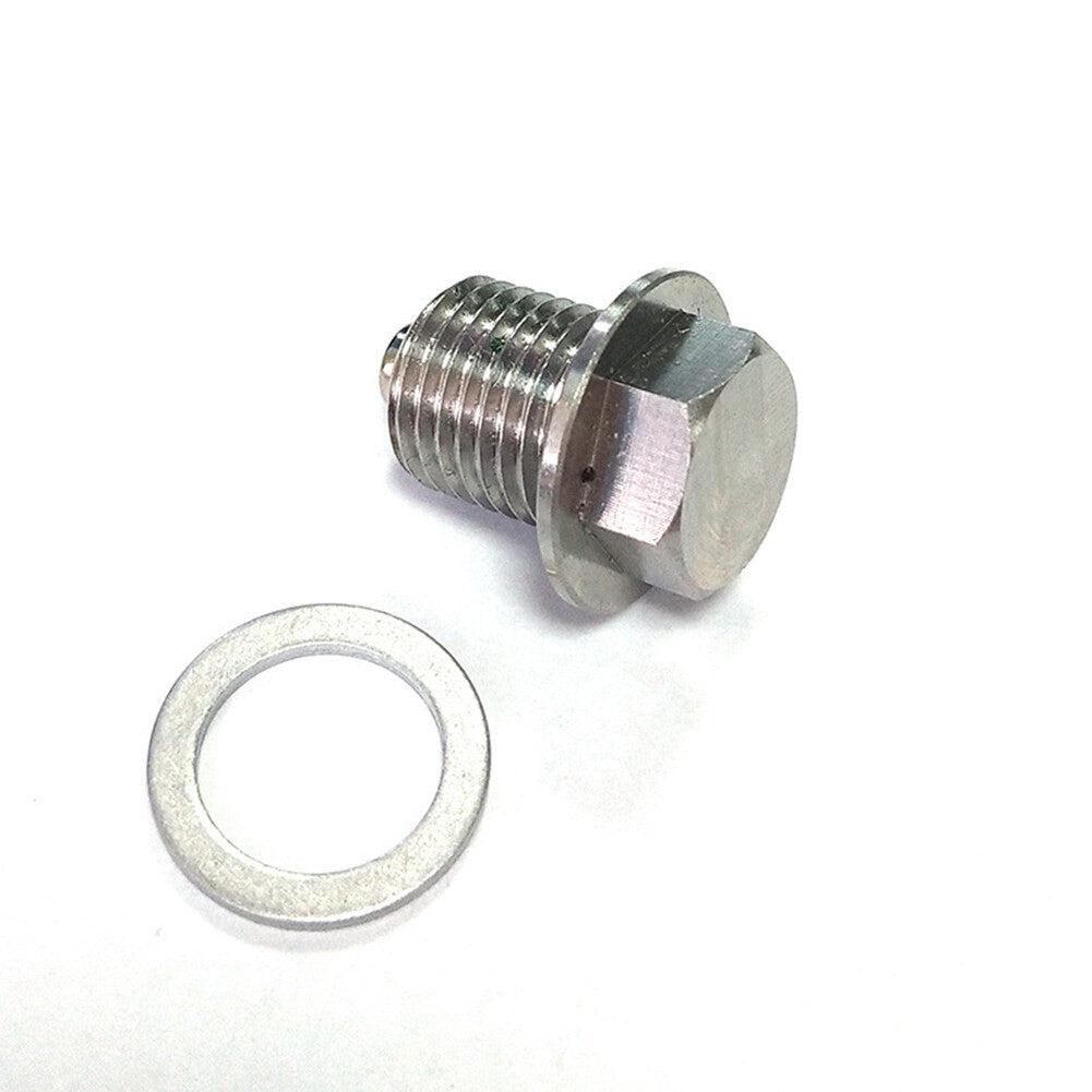 M14 x 1.5 Stainless Steel Car Oil Drain Plug with Neodymium Magnet Universal Ne