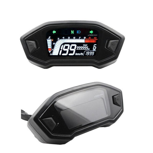 For Speedometer LCD Digital Odometer Guage 2,4-cylinder Durable Motorcycle LED
