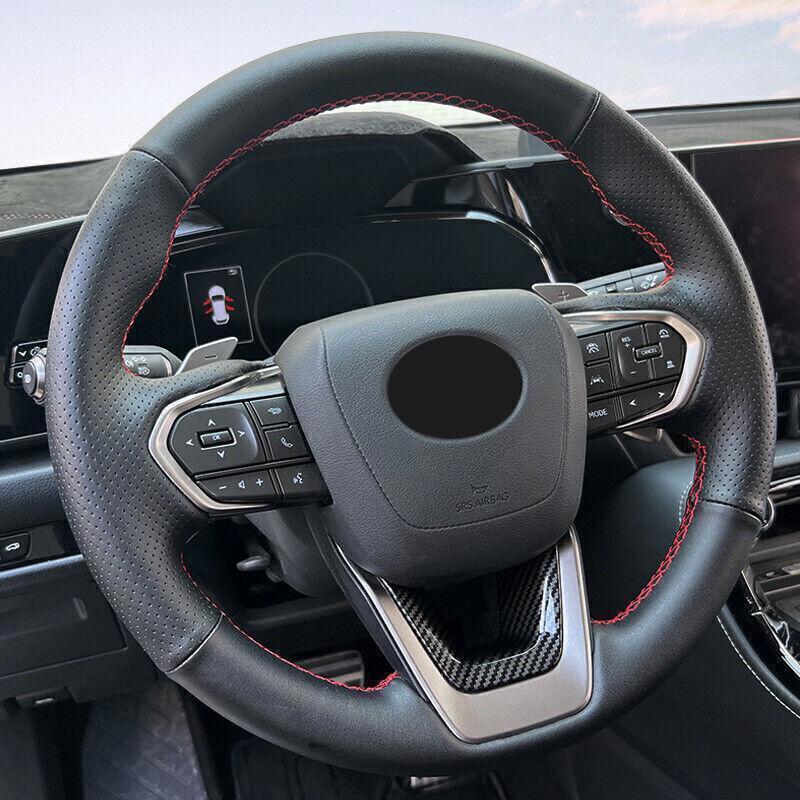 ABS Carbon Steering Wheel Cover Decor for Lexus RX 350 350h 450 500h 2023-2024 n