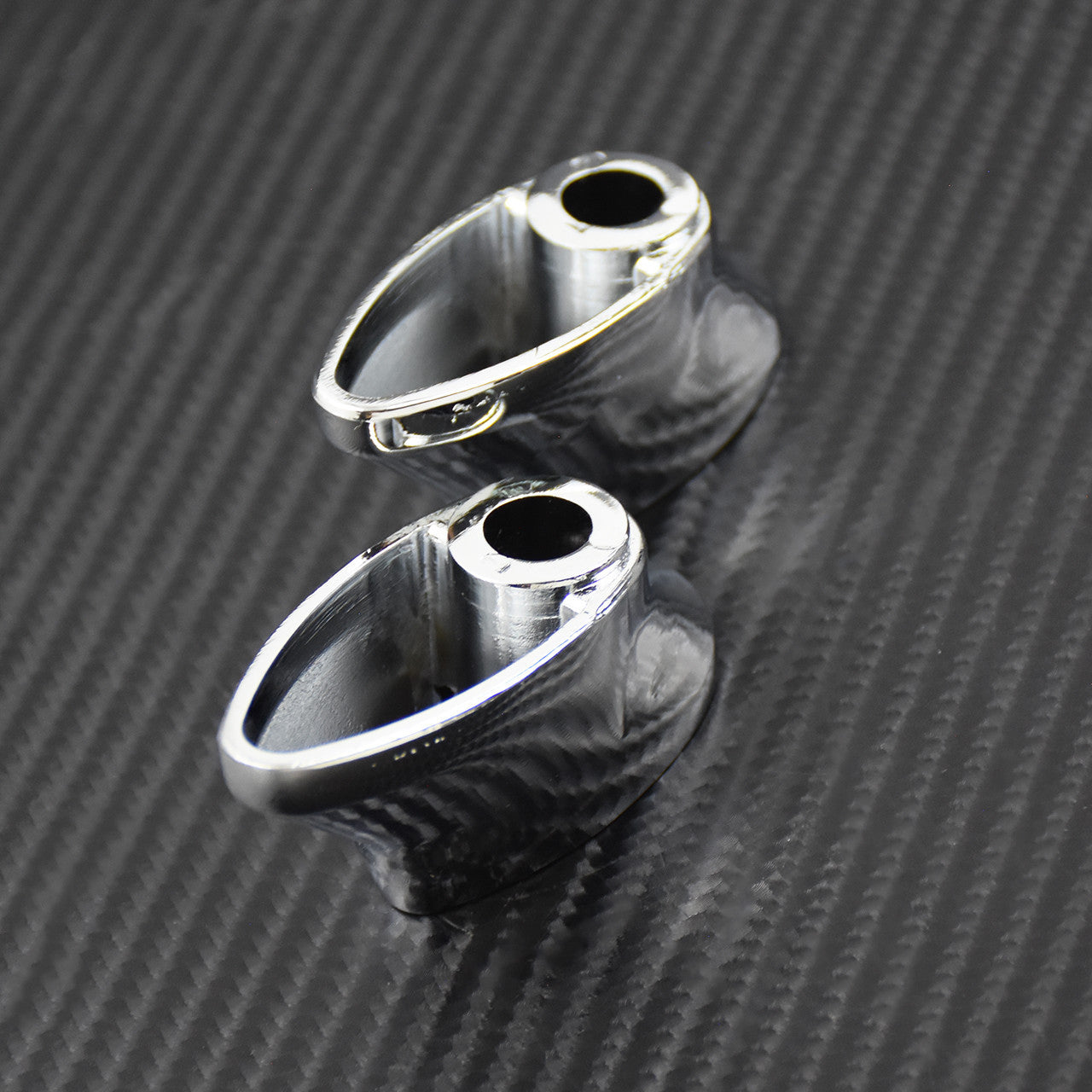 Chrome Front Short Turn Signal Brackets Fit for Harley Street Glide Sportster Q