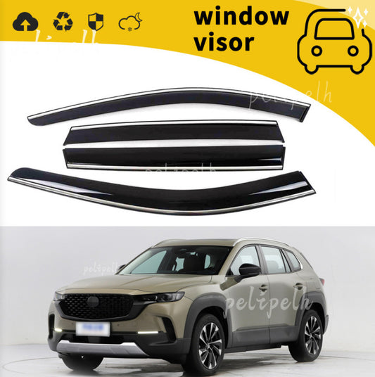 for Mazda CX-50 2023-2024 Side Window Wind Visors Sun Rain Guard Vent Deflectors