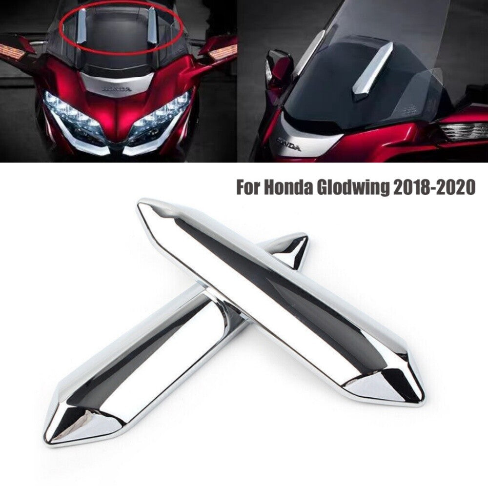2X Chrome Windshield Windscreen Strut Covers for Honda Goldwing GL1800 2018-up