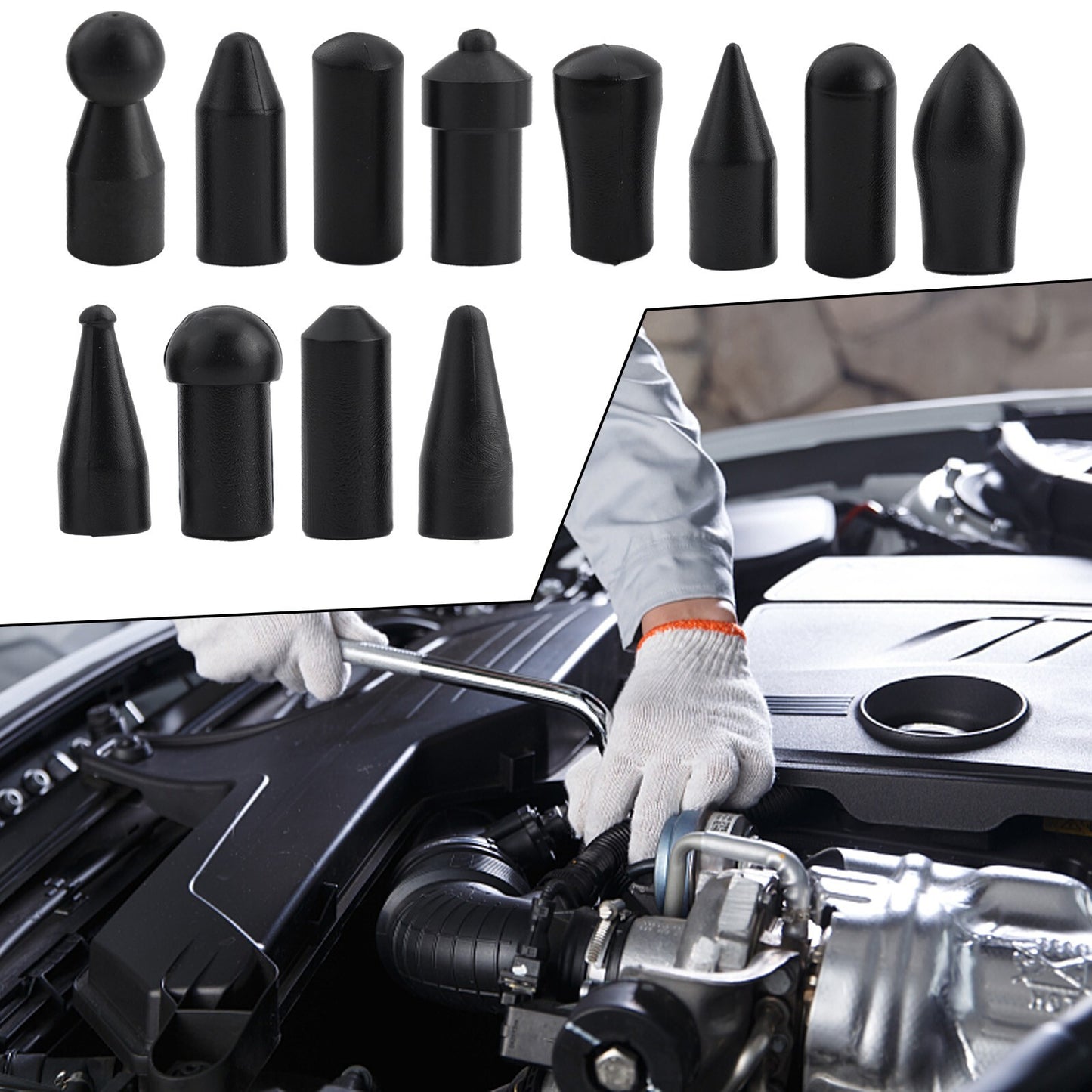 Multi-functional dent repair kit with 12 repair tips for precise dent removal.