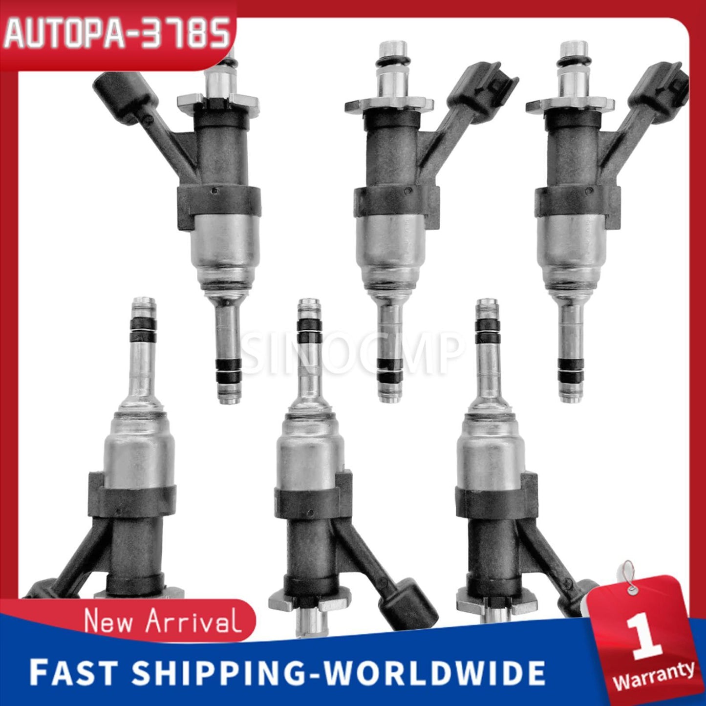 Set of 6 NEW Fuel Injectors GM Trucks 5.3L 2014-17 12668390 for Chevrolet for GMC