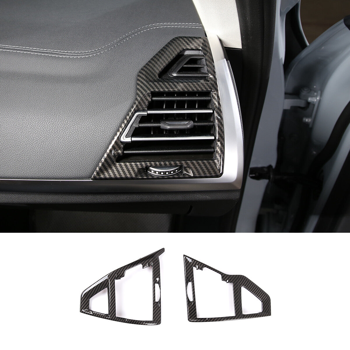 4-Piece Carbon Fiber Door Handle Frame Decal Trim for Tacoma 05-15 US- v
