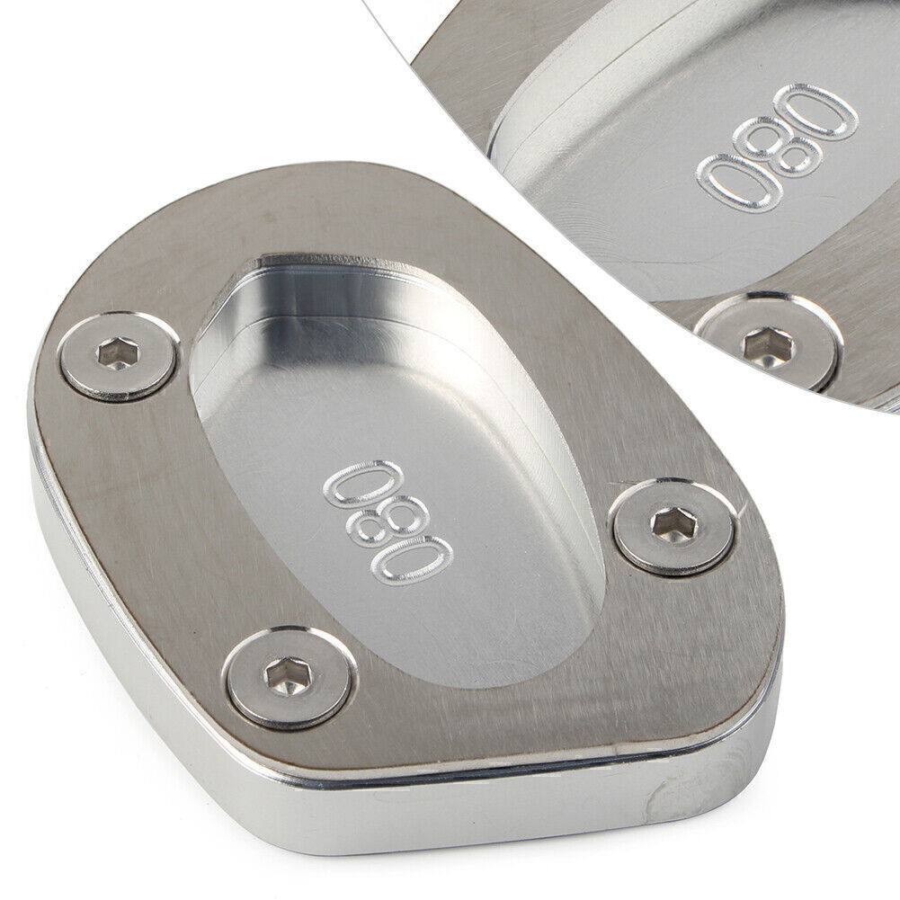 Silver Side Stand Extension Kickstand Enlarger Plate for Speed Twin 1200 2019-21 Q