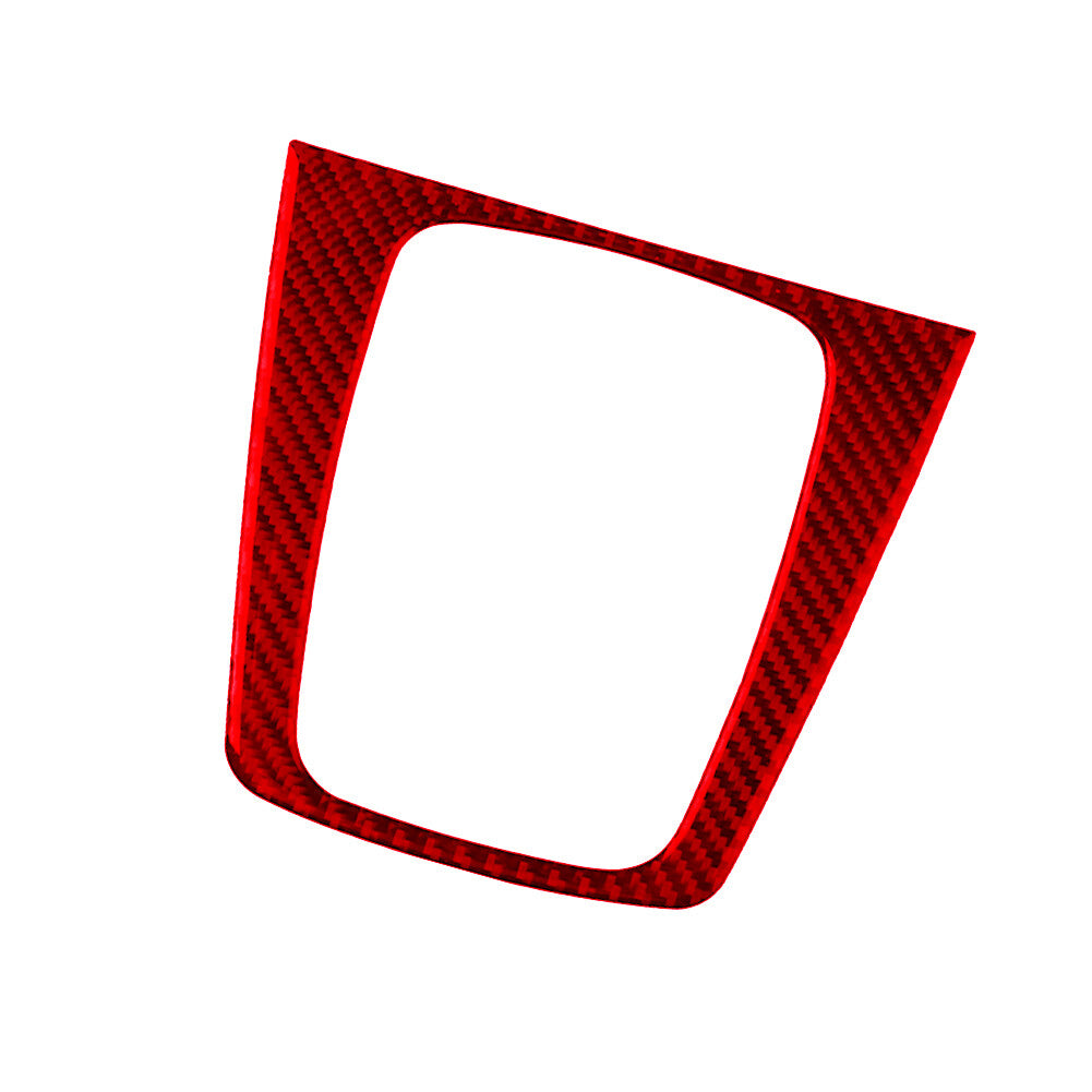 Carbon Fiber Central Control CD Trim Panel Stickers for Audi TT 8N 2001-2006 Red v
