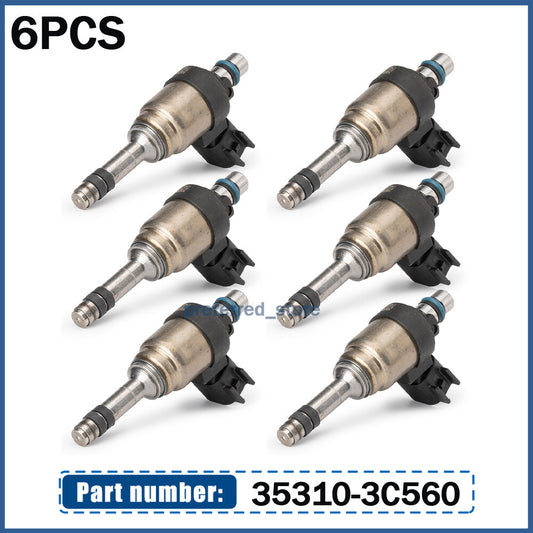 6-piece fuel injector for 2014-2018 Santa Fe Azera Sorento Sedona 3.3L 35310-3C560- v