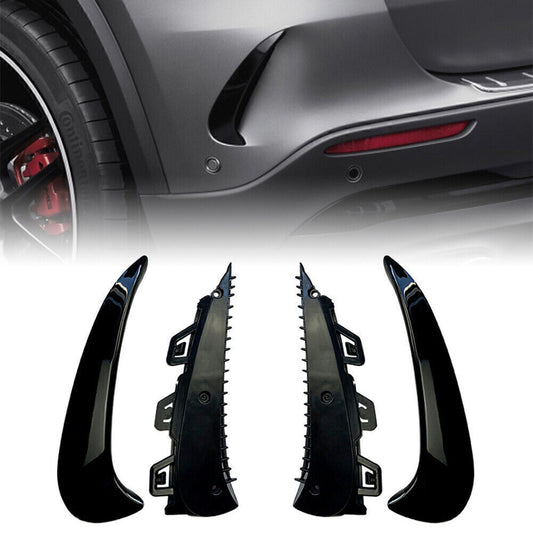 Rear Bumper Spoiler Air Vent Cover Trim Black for Benz GLA H247 GLA35 2020