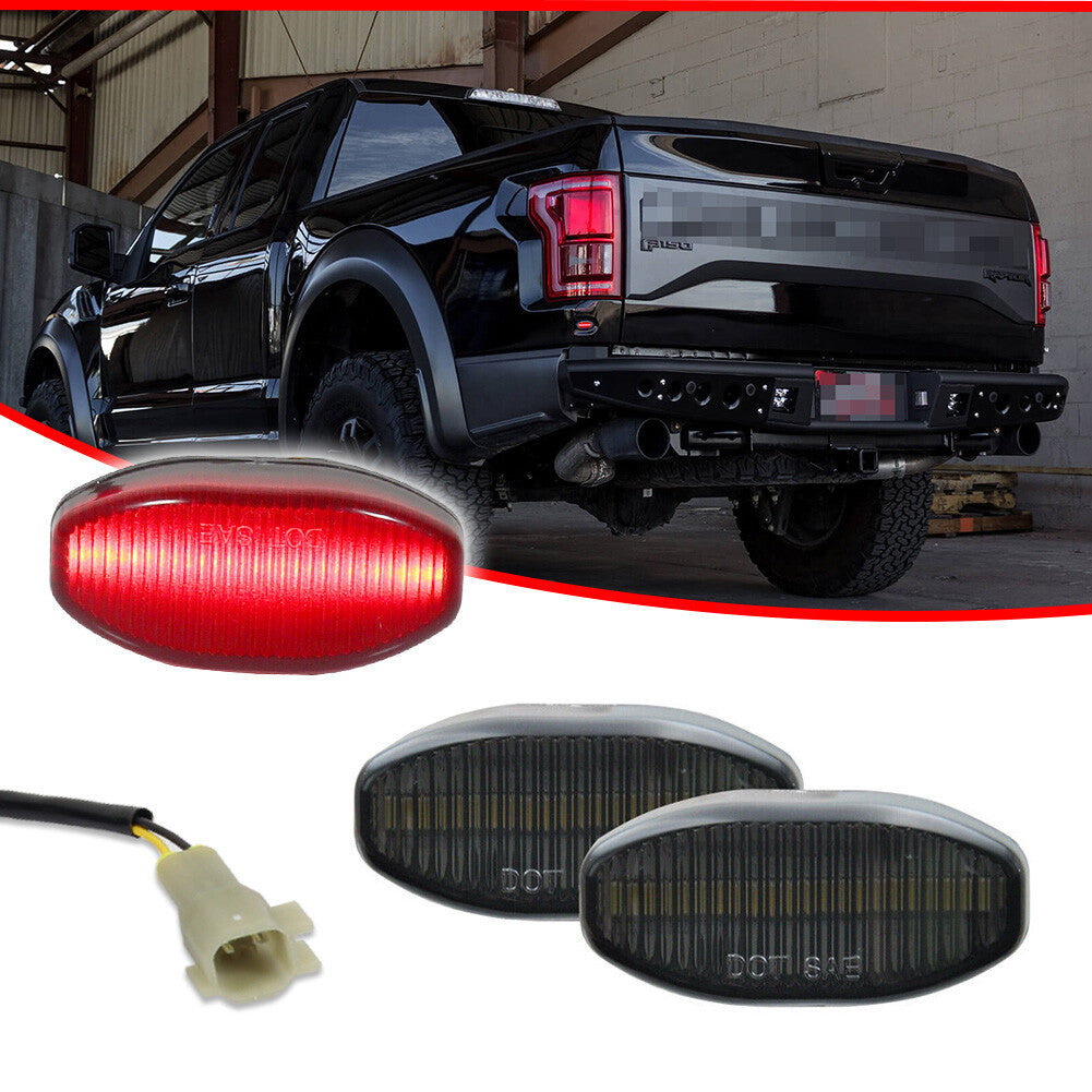 A smoke red LED rear corner side marker light suitable for F150 SVT from 2017 onwards- v