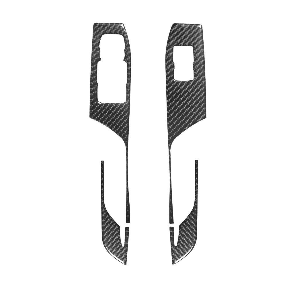 Carbon Fiber Steering Wheel Button Cover Trim Type A for Camry 2007-2011 v