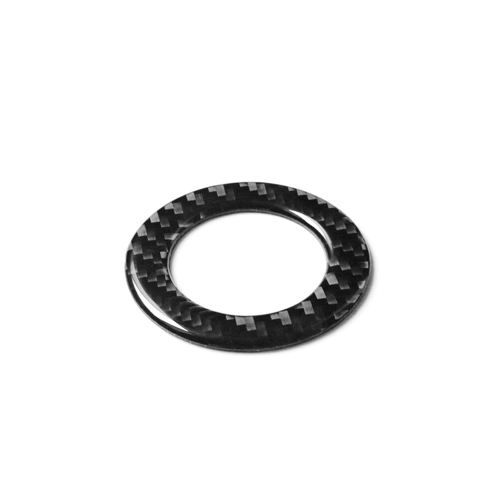 Carbon Fiber Engine Start Stop Button Ring Trim Cover for VW for Golf MK7 2014-2019
