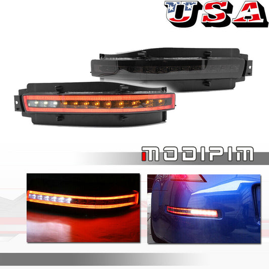 Suitable for 03-09 for NISSAN 350Z Z33 Smoked LED Brakes, Rear Fog Lights, Turn Signal Lights (2 Pieces)