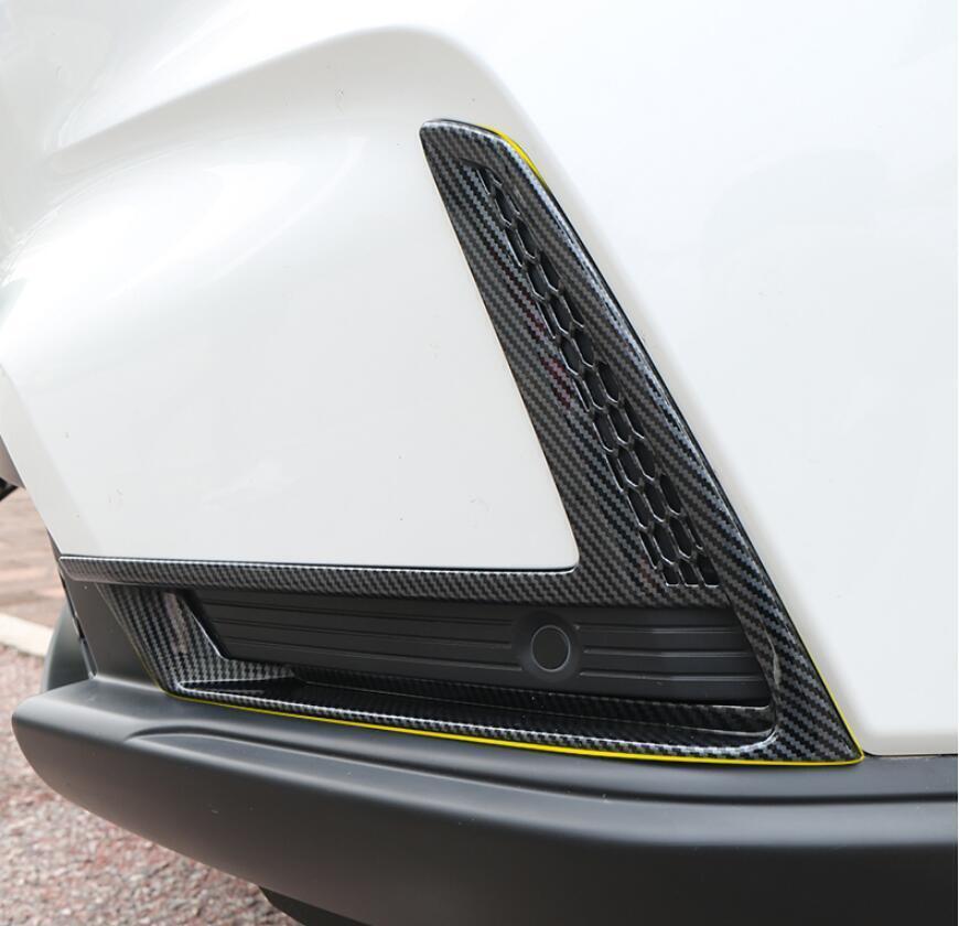 Carbon Fiber Front bumper Fog Light Lamp Cover Trim for Honda CR-V CRV 2023-2024