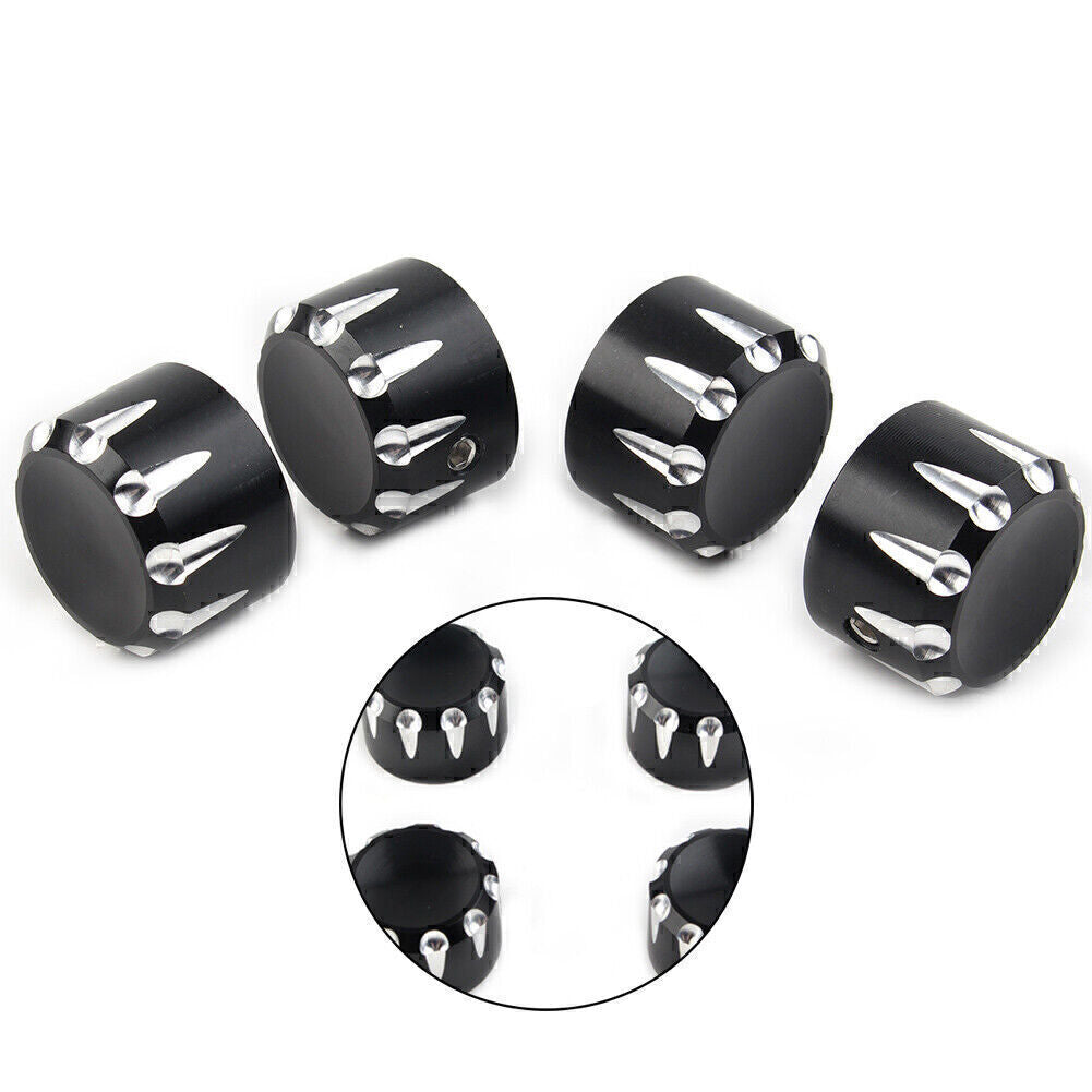 4pcs Motorcycle Engine Screw Topper Cover Head Bolt Caps Black Fit for Harley 883 mo Q