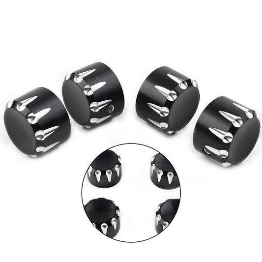 4pcs Motorcycle Engine Screw Topper Cover Head Bolt Caps Black Fit for Harley 883 mo Q
